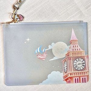 Grape Soda Co ‘Off to Neverland’ clutch wristlet, NWOT